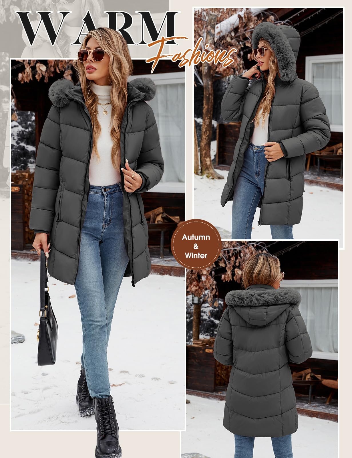 Зимова Куртка Vancavoo Жіноча, фото №2 Зимова Куртка Vancavoo Жіноча, фото №2