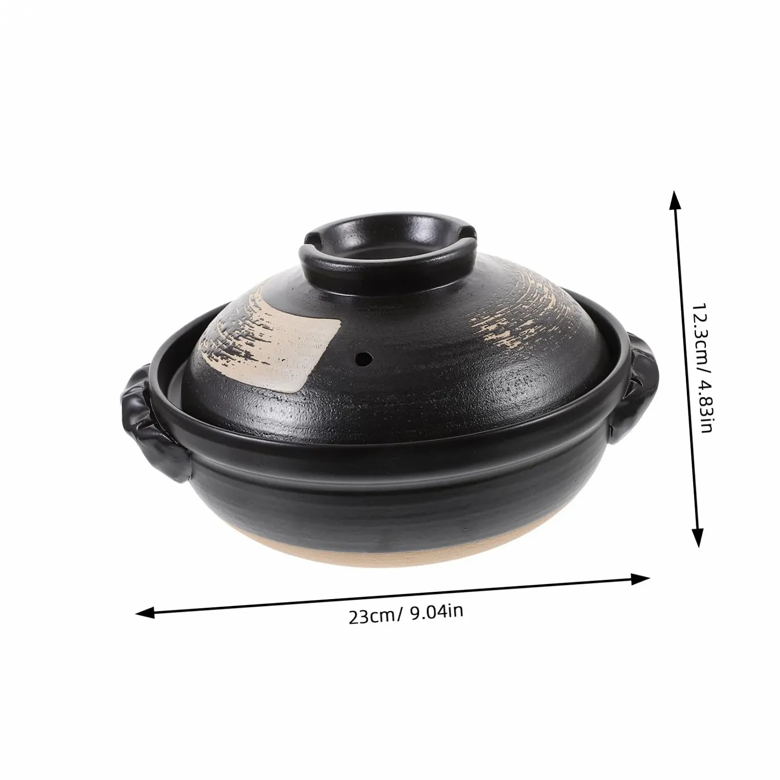 Керамическая кастрюля GLEAVI с керамической крышкой 500 мл для супов и тушения, фото №8