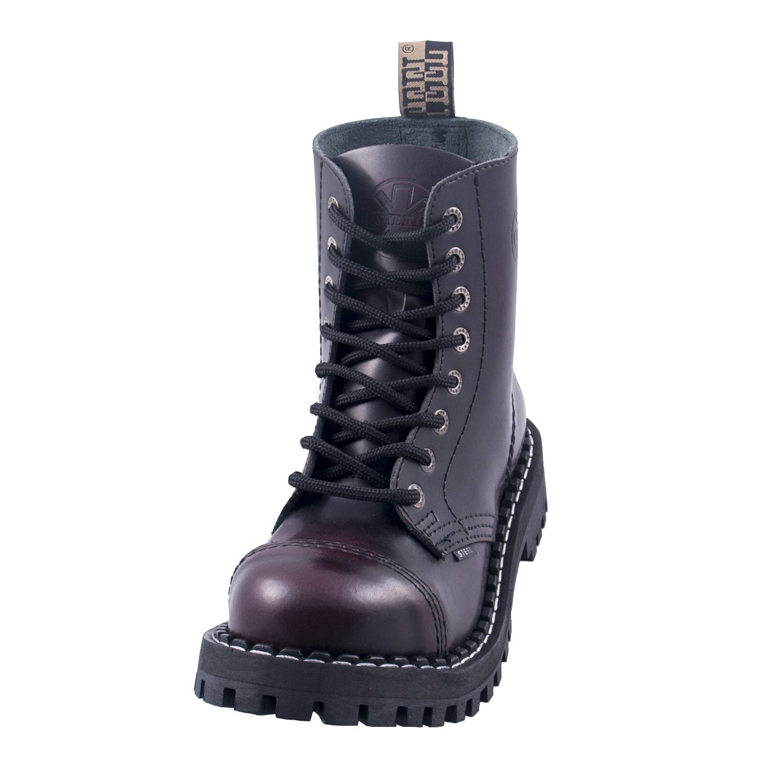 Ботинки Steels 8 Hole Burgundy Rub Off, фото №4
