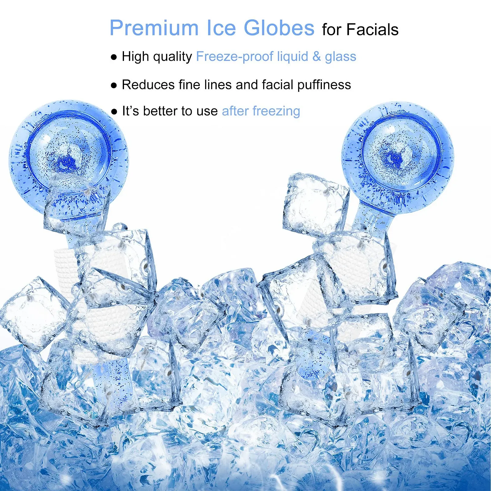Кріосфери для обличчя Smasener Ice Globes 2 шт. Blue, фото №6