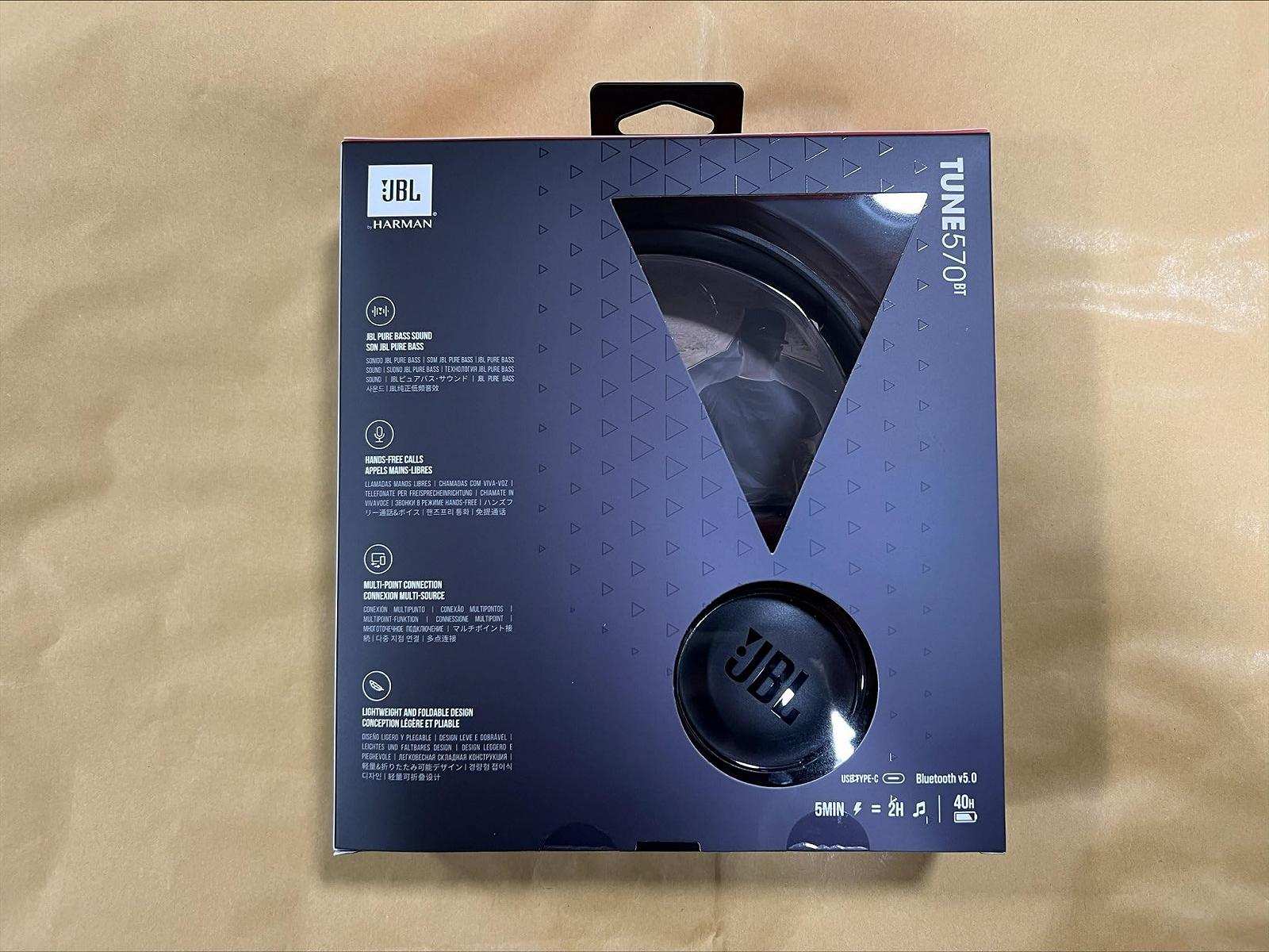 Навушники JBL T570BT Bluetooth Чорний, фото №3