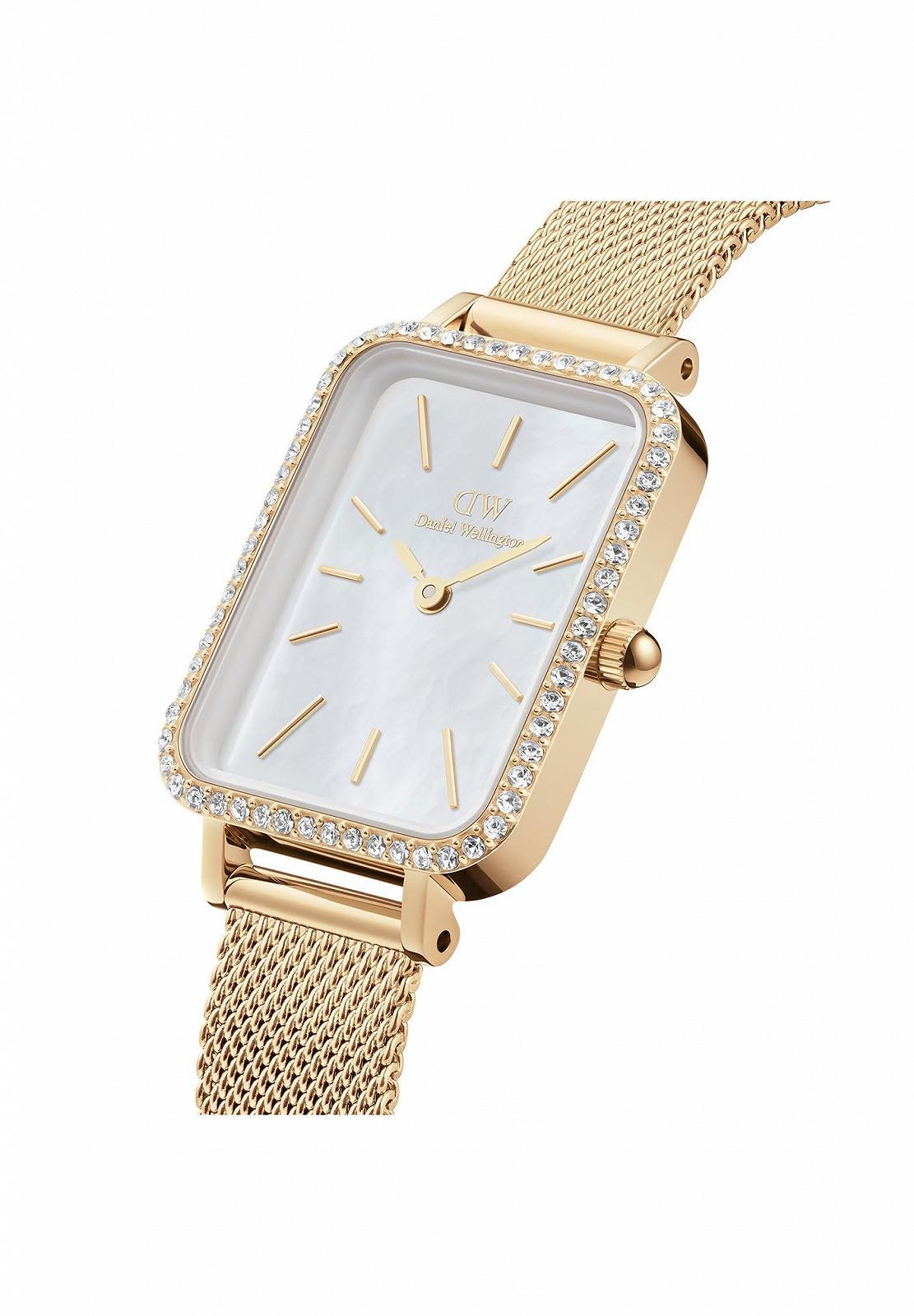 Годинник Daniel Wellington Quadro Lumine Bezel Evergold MOP, фото №2