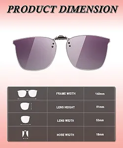 Кліпси для сонцезахисних окулярів XITUADDA Поляризовані UV400 synthetic.ua - Фото 1