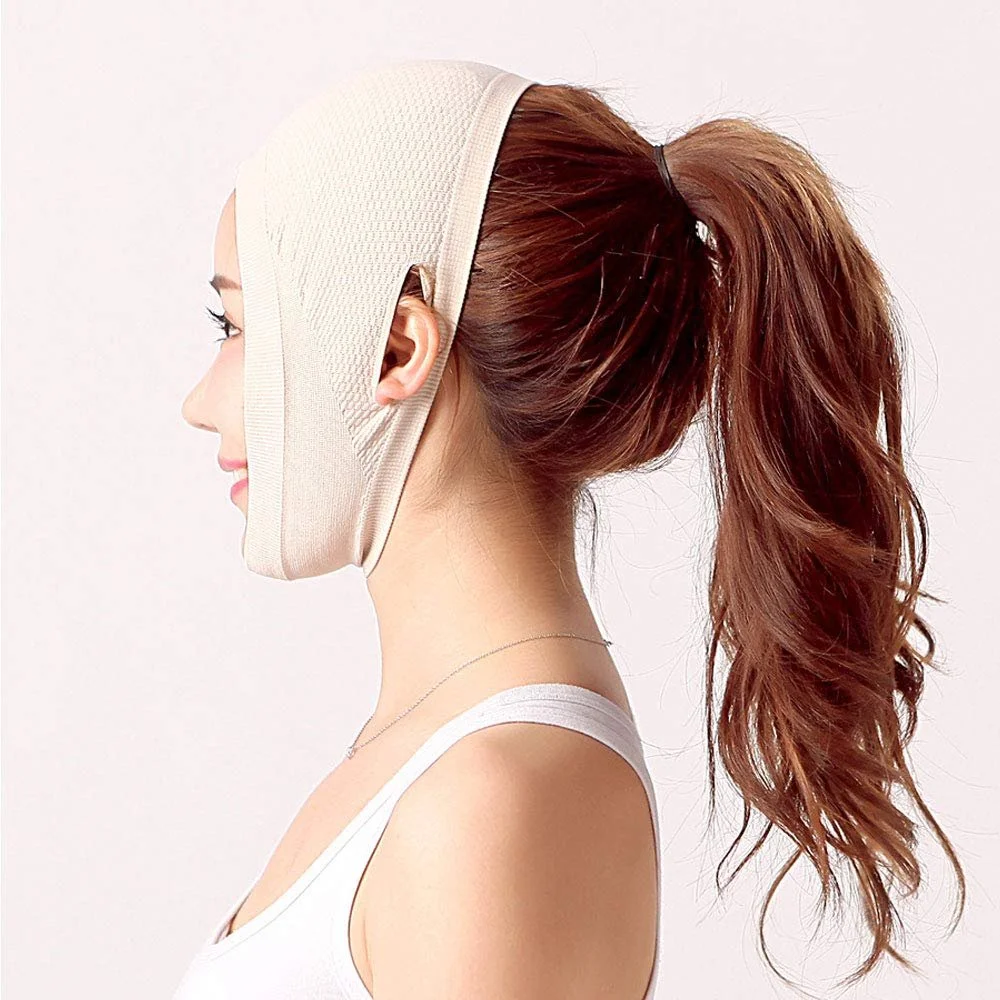 Пояс для подтяжки лица, для уменьшения двойного подбородка, интенсивная подтяжка лица, для ухода за кожей, ремень для подтяжки и укрепления подбородка, фото №5