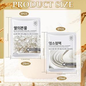 Набор тканевых масок для лица Молоко козы + Рис, 10 шт synthetic.ua - Фото 1