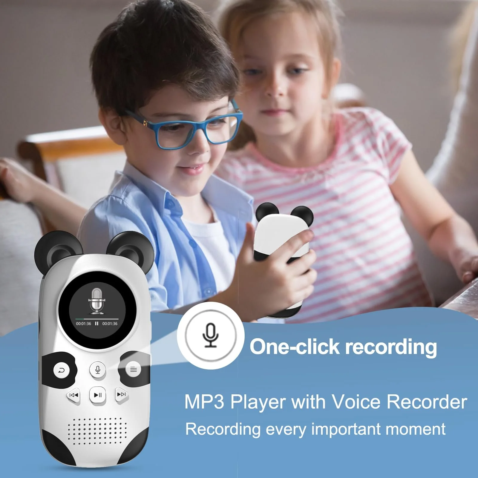 MP3-плеер MUZXQII Panda 64 ГБ, Bluetooth 5.3, белый, фото №7