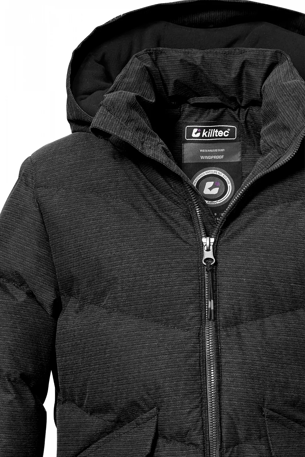 Куртка стеганая с капюшоном Killtec Girls Kow 167 Grls Qltd Ct водоотталкивающая, фото №4