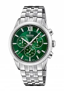 Часы Festina Swiss Made Мужские Белые Нержавеющая сталь Браслет - Фото 1