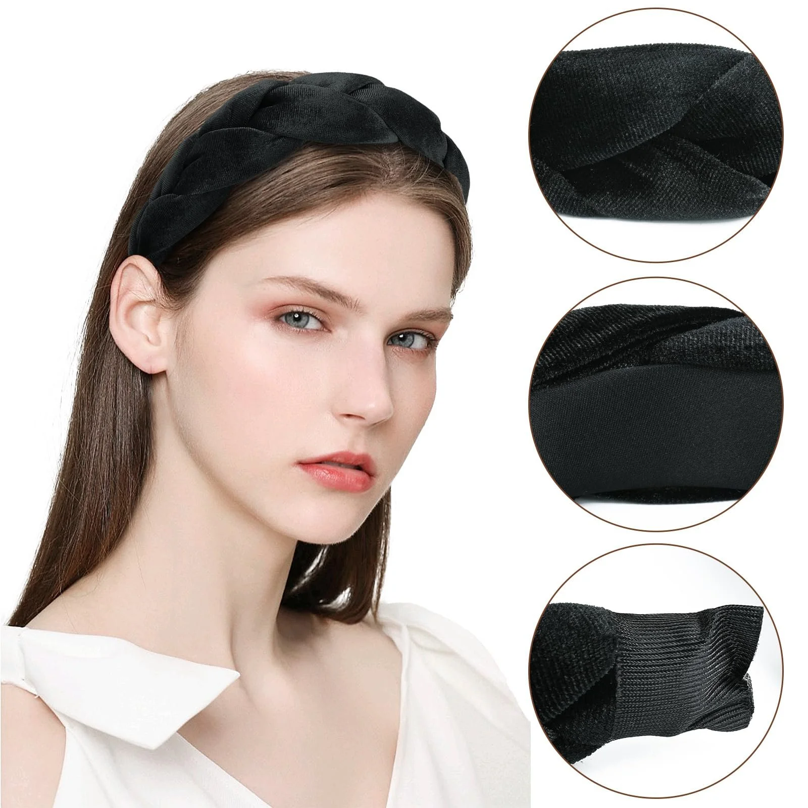 Обруч Оксамитовий плетений, фото №3