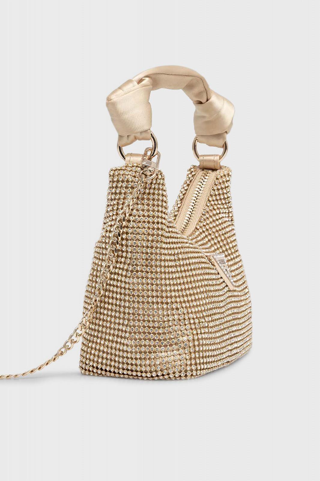 Женская сумка GUESS Hobo Mini Gold, фото №2