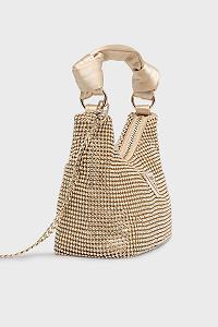 Жіноча сумка GUESS Hobo Mini Gold synthetic.ua - Фото 1