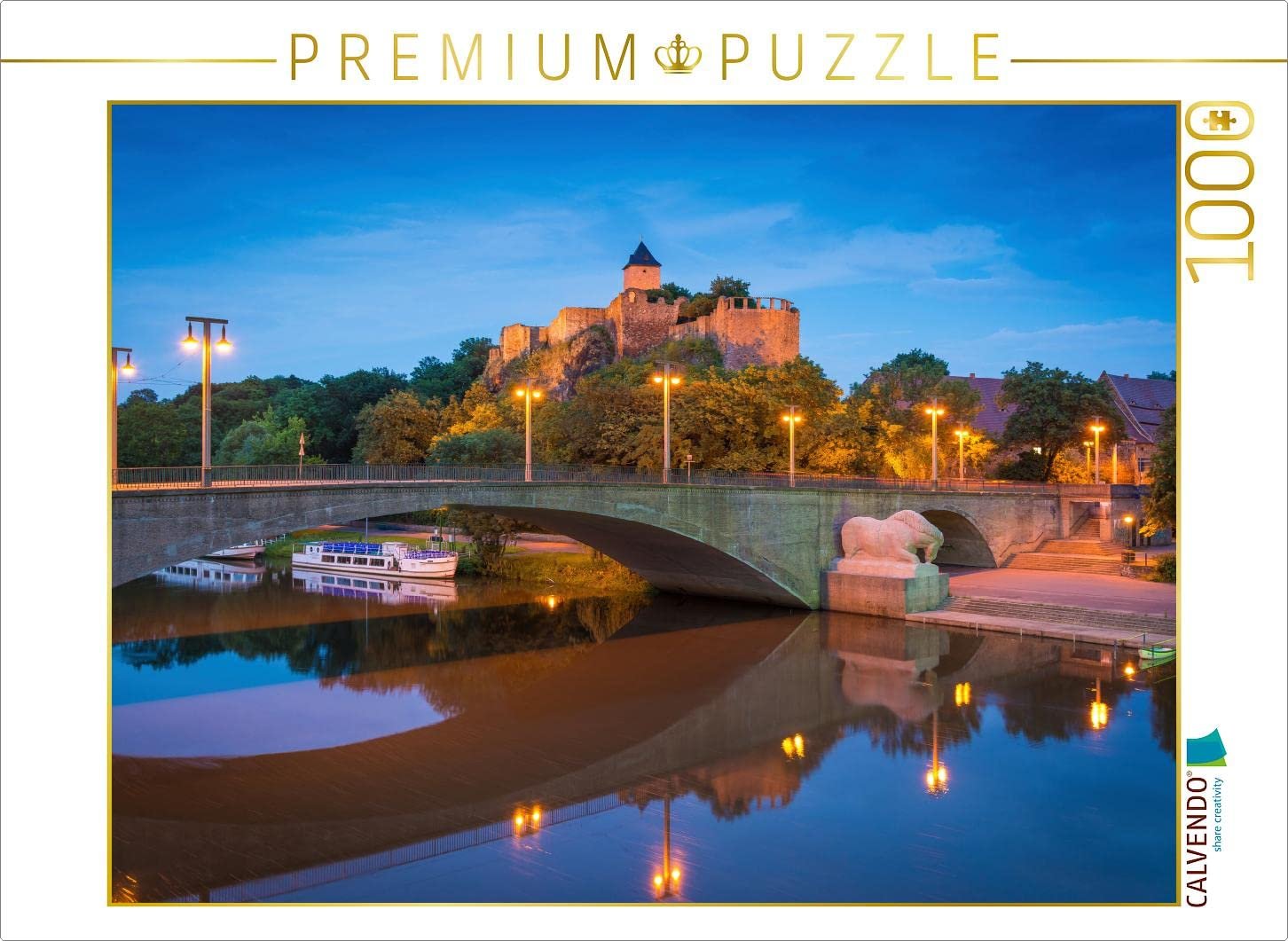 Пазл CALVENDO Castle Giebichenstein in Hall 1000 деталей 64 x 48 см, фото №1