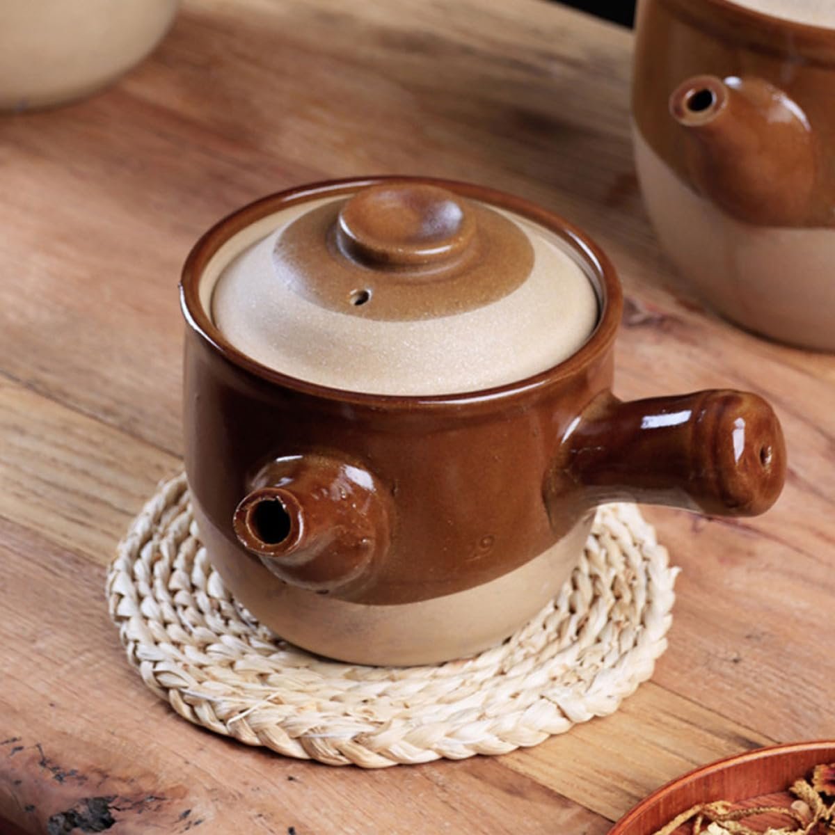 Ківш для ліків BESPORTBLE 1.5 л глиняний для газової плити, фото №7