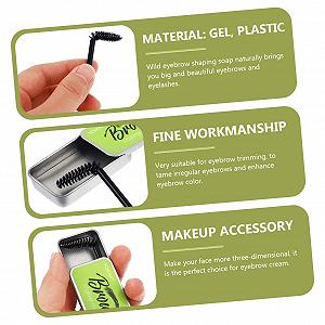 Набір Beavorty 3 Natural Mascara Eyebrow Styling Cream Водостійке мило для брів Жіночий Гель Текстура synthetic.ua - Фото 1