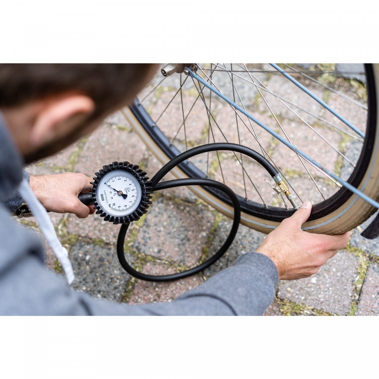 Професійний пістолет для підкачки шин Hazet 9041G-1 / 0–10 бар / Шланг 1000 мм, фото №3