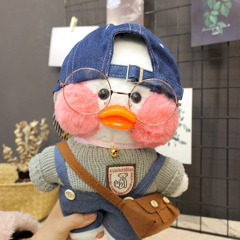 Утка лалафан синяя кепка - Lalafanfan Уточка Cafe mimi duck, фото №1