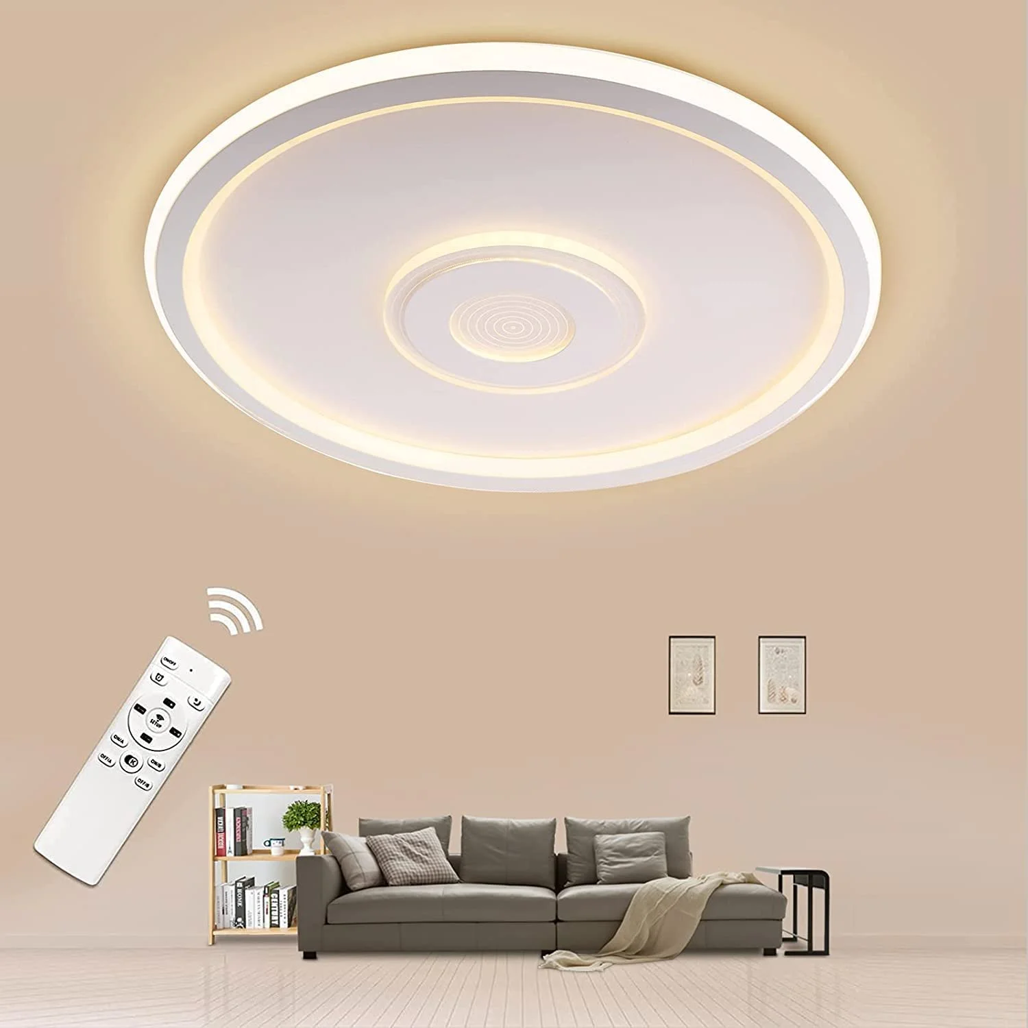 Світильник BLMYL LED Круглий 36 Вт 415 мм Білий 3000K - 6000K з Пультом Дистанційного Керування, фото №1