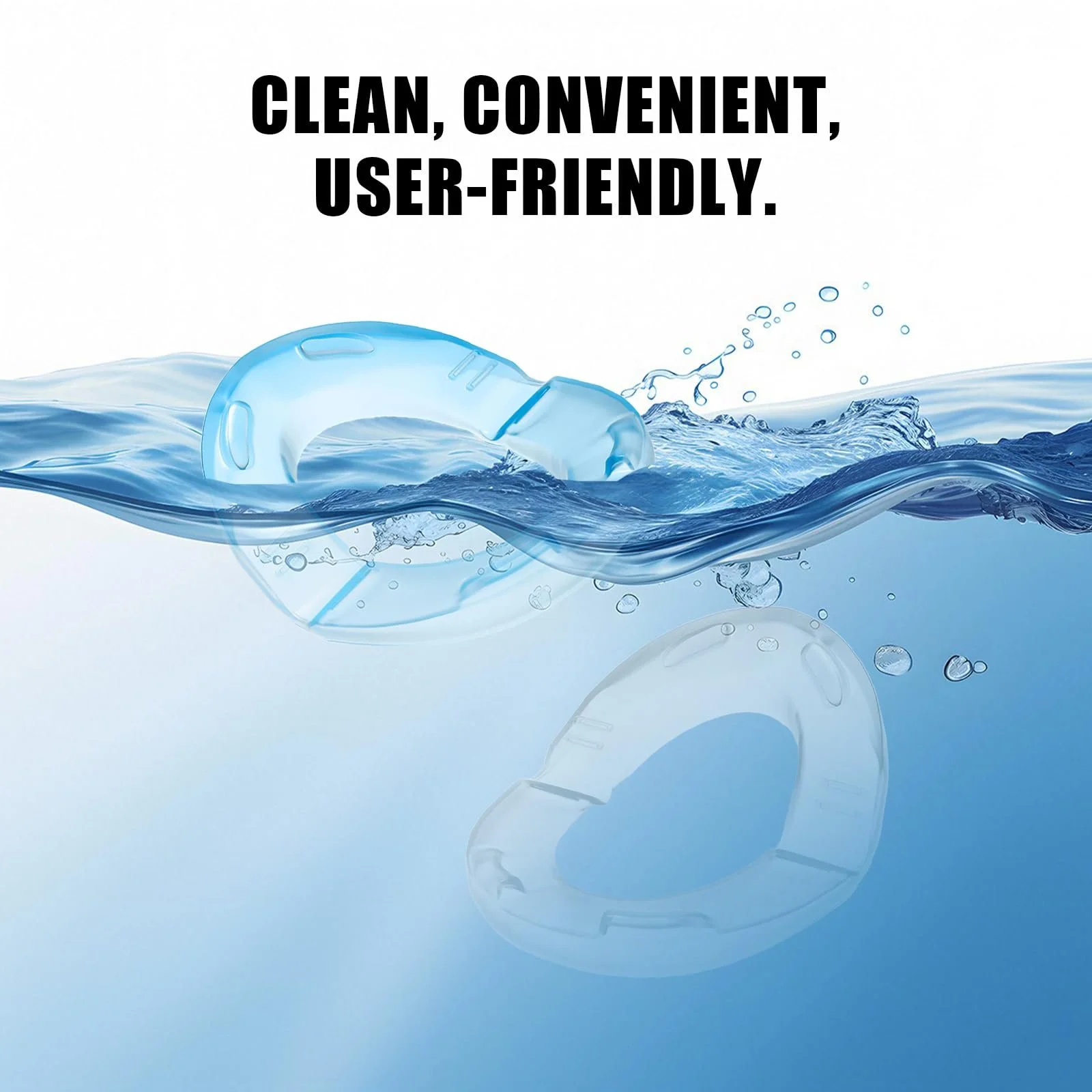 Антихрап шина (2 шт. в упаковці) Захист зубів Ефективне полегшення хропіння з пластиковим контейнером, фото №3