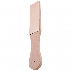 Шліфувальний блок зі шкіри двосторонній з ергономічною ручкою для ножів та ножиць - Фото 1