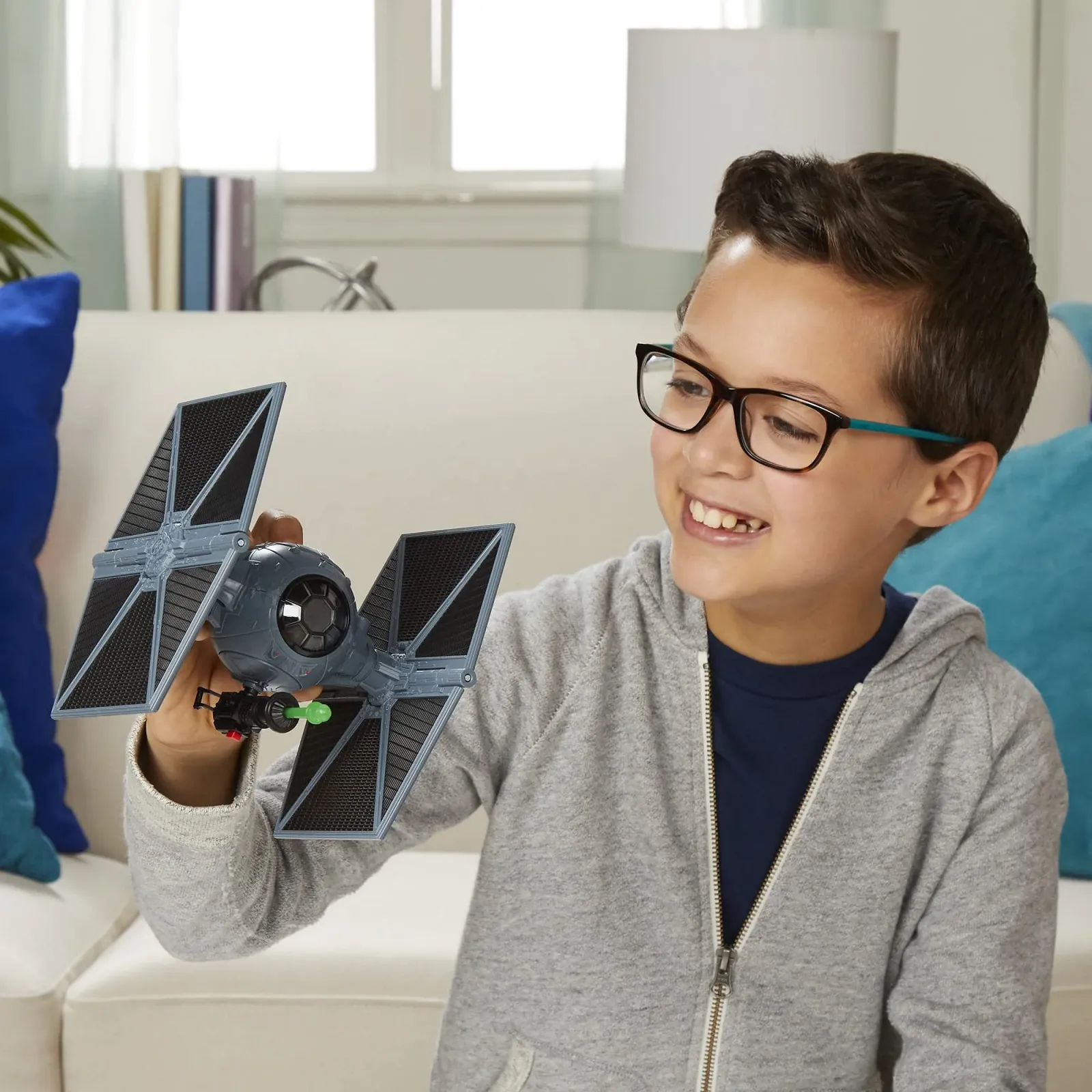 Фигурка и транспорт Star Wars Mission Fleet Stellar Class Moff Gideon Outland TIE Hunter Attack of the Empire 6 см, фото №6