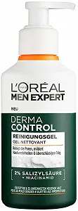 Гель для умывания L'Oréal Men Expert Derma Control Anti-Pimple для проблемной кожи лица с салициловой кислотой 2% и ниацинамидом, 260 мл - Фото 1