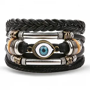Набір браслетів з екошкіри очей - Фото 1