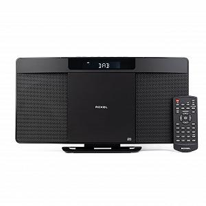 Музыкальная система Roxel Micro HiFi System с DAB/DAB+/FM-радио, беспроводным BT V5.4, мощным динамиком, настенный, USB и AUX вход, дистанционное управление, тонкий и плоский дизайн, белый LED-дисплей synthetic.ua - Фото 1