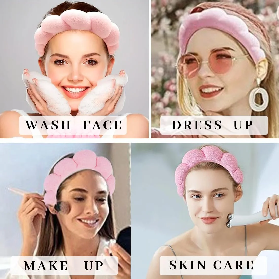 Пов'язка для жінок М'який набір браслетів для макіяжу для вмивання, фото №6