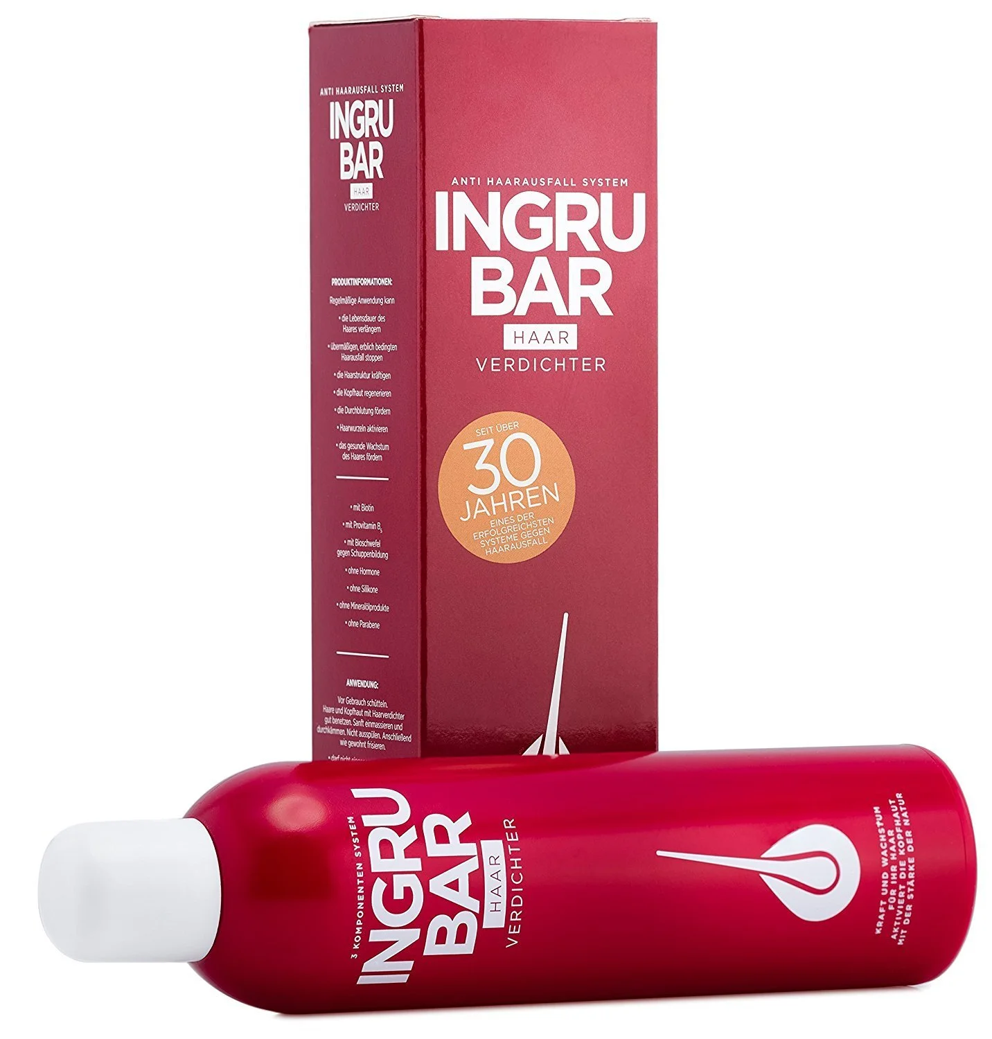 Сироватка для волосся Ingrubar, 1 шт (1 x 250 мл, запас на 3 місяці) проти випадіння волосся для жінок та чоловіків, веганська, фото №2