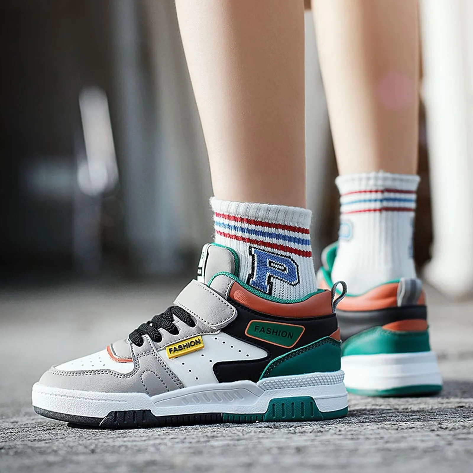 Кроссовки Детские для мальчиков и девочек Спортивная обувь для зала Нескользящие Размер 27-38, фото №7