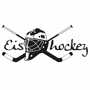 Наклейка на стіну GRAZDesign Ice Hockey 113 x 50 см Dark Grey synthetic.ua - Фото 1