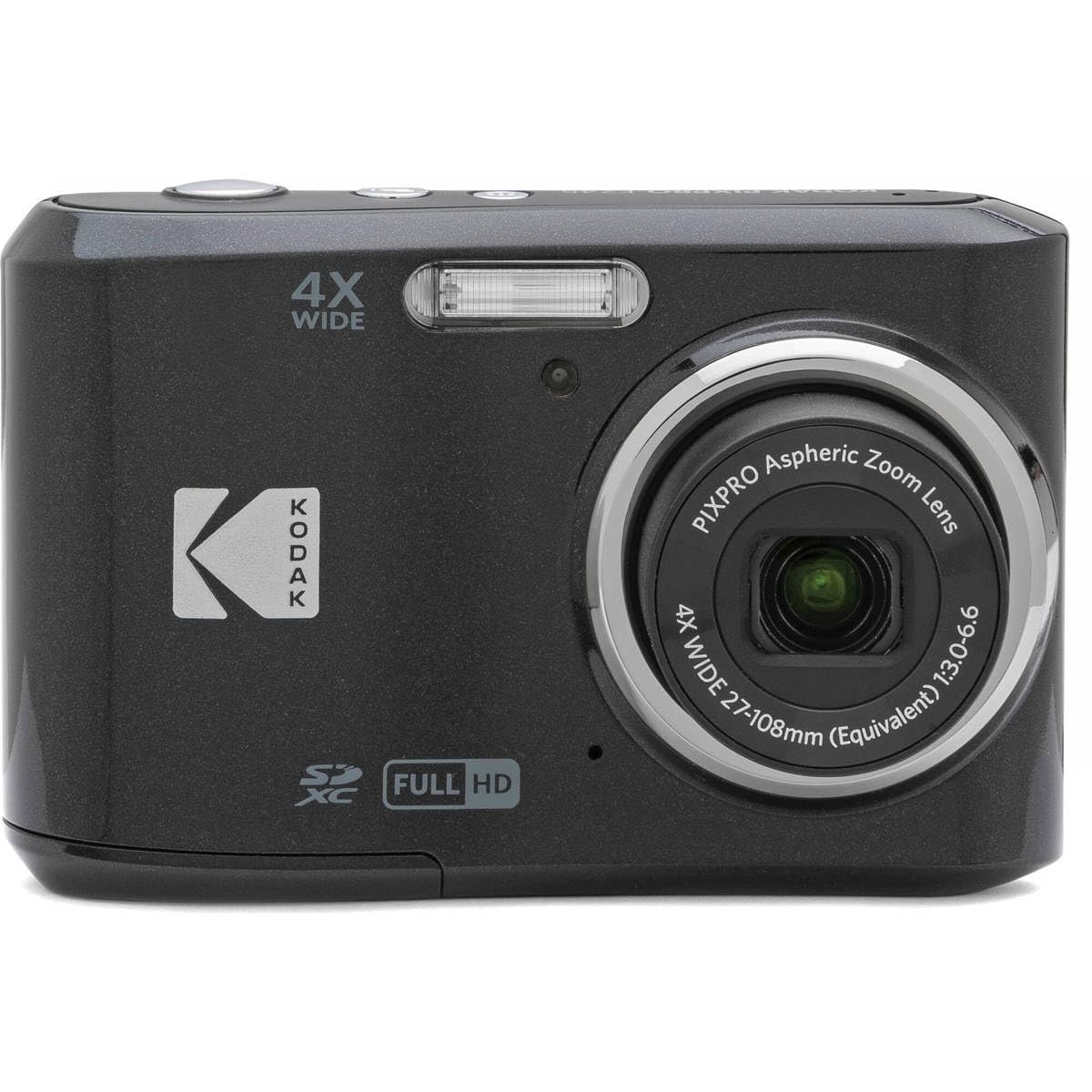 Цифровая камера KODAK Pixpro FZ45 16.44 мегапикселя, 4-кратный оптический зум, 2.7-дюймовый ЖК-дисплей, видео 720p HD, батарея AA - Черный, фото №1