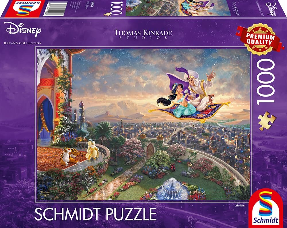 Пазл Schmidt Spiele Thomas Kinkade Disney 59950 Aladdin 1000 элементов, фото №4