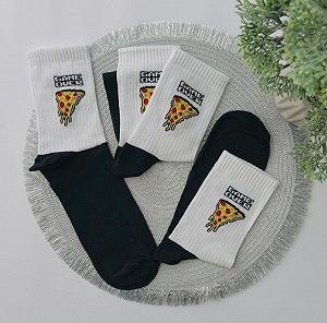 Мужские молодежные носки высокие демисезонные черные 39 - 44 размер - Фото 1