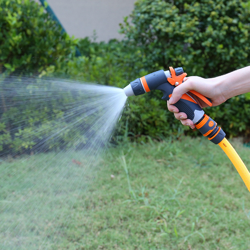 Пістолет поливочний регуляторний BlueBird BB-2114A 3 режиму розпилювання Чорний з оранжевим, фото №2