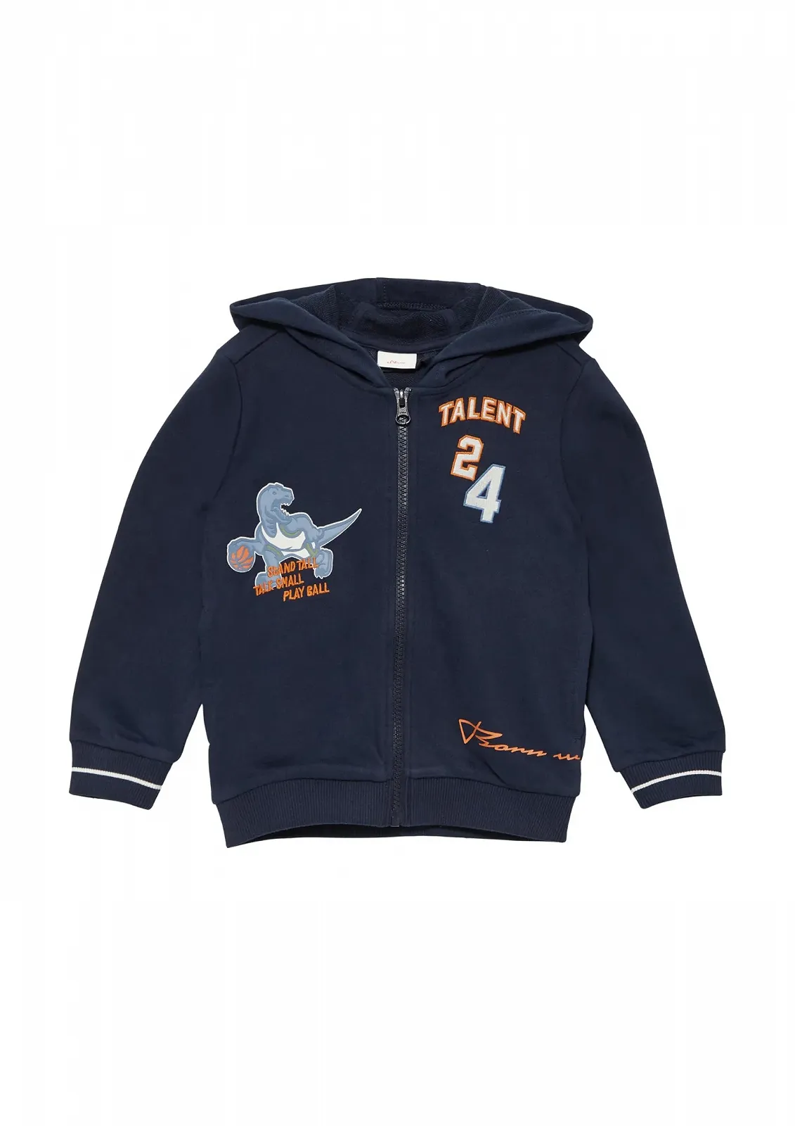 Толстовка s.Oliver для хлопчиків з принтом і вишивкою Толстовка з капюшоном і принтами, фото №1