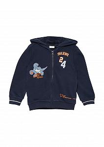 Толстовка s.Oliver для мальчиков с принтом и вышивкой Толстовка с капюшоном и принтами - Фото 1