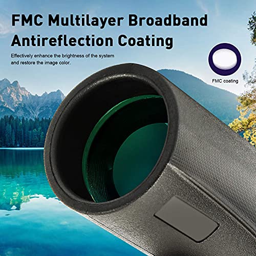 Монокуляр DERBUT 12x50 Hochleistungs-BAK4 Prisma-FMC-Об'єктив з адаптером для смартфона та штативом водонепроникний, фото №6