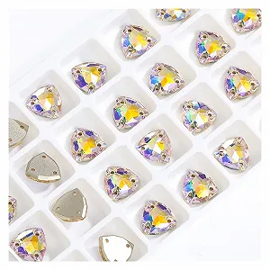 Пришивні стрази Трикутник Скло 22мм 15шт 001PS Paradise Shine - Фото 1