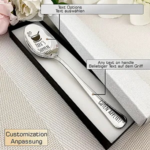 Ложка для супу з гравіюванням у подарунковій коробці synthetic.ua - Фото 1