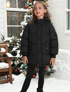 Детская зимняя куртка для девочек и мальчиков Maeau, стеганая куртка, легкое детское пальто средней длины, пуховик из хлопка, теплая мягкая и удобная, на 3-10 лет / 100-150 см synthetic.ua - Фото 1