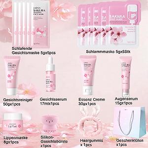 Набір для догляду за обличчям Sakura Sakura, 17 предметів synthetic.ua - Фото 1