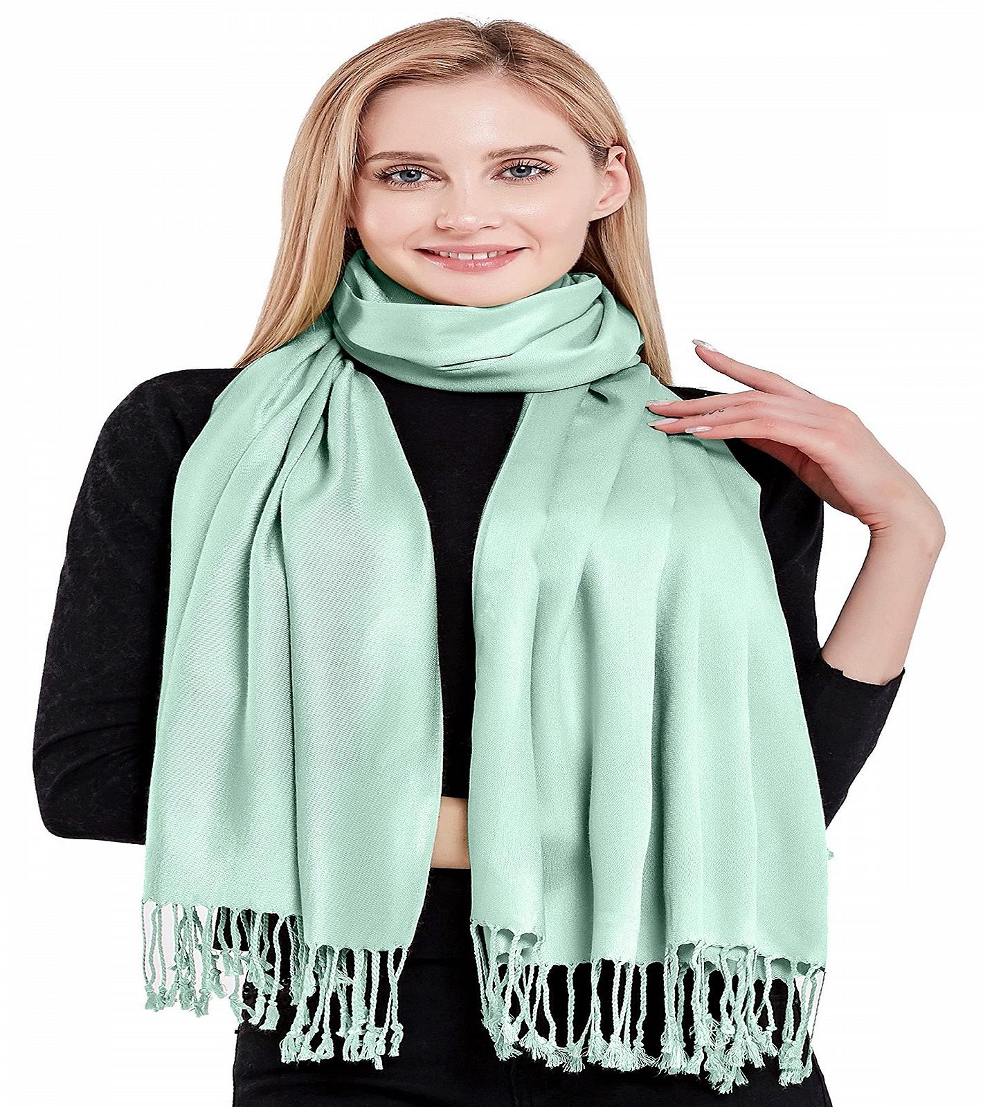 Однотонный шарф-пашмина CJ Apparel для женщин, фото №4
