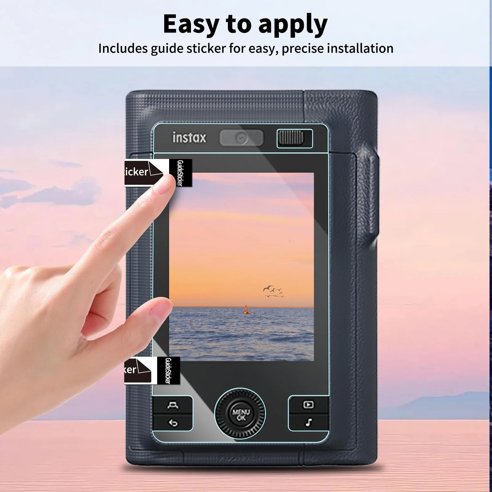 Защитная пленка для экрана kinokoo Fujifilm Instax Mini LiPlay+/LiPlay Plus PET-пленка полное покрытие против царапин, фото №7