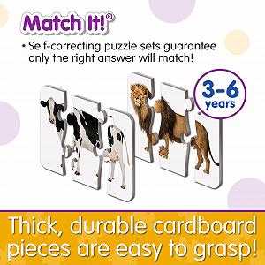 Развивающий пазл The Learning Journey Match It Head to Tail 20 наборов synthetic.ua - Фото 1