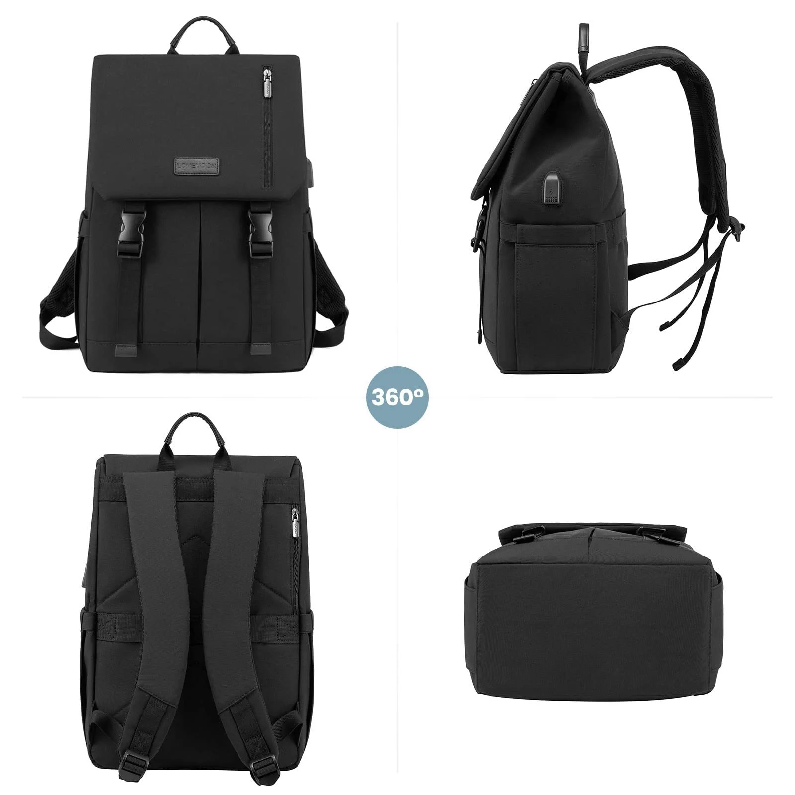 Рюкзак для ноутбука LOVEVOOK 15.6-17.3 Inch Waterproof Black, фото №9 Рюкзак для ноутбука LOVEVOOK 15.6-17.3 Inch Waterproof Black, фото №9