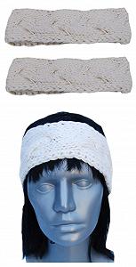 В'язана пов'язка на голову жіноча WST01 synthetic.ua - Фото 1