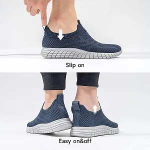 Кросівки Сліпони ODCKOI Чоловічі Без шнурків Нековзні Спортивні Сітчасті Кросівки для ходьби synthetic.ua - Фото 1