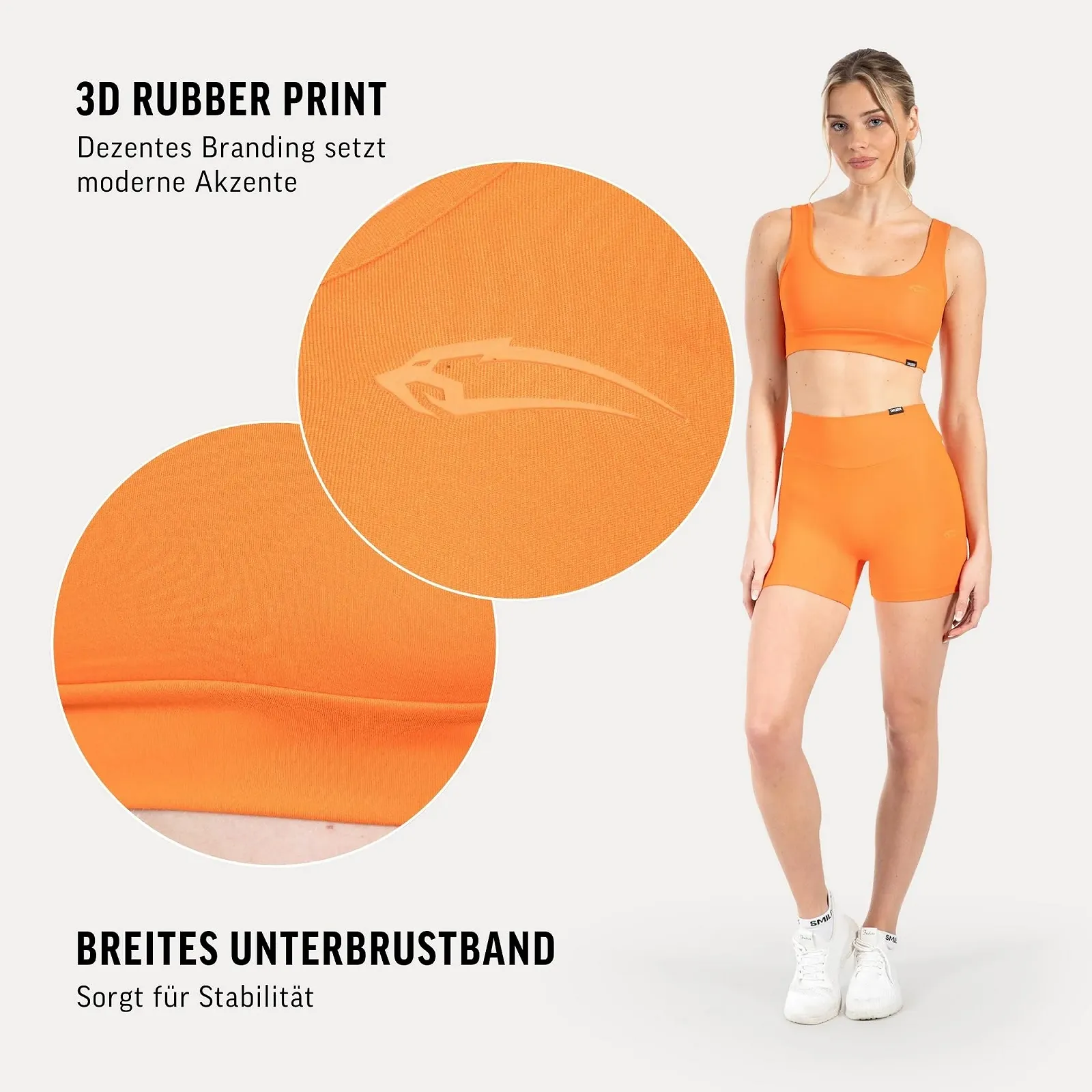 Спортивный бра SMILODOX Adelynn Yoga Bra с широкой резинкой под грудью и 3D-принтом, фото №5 Спортивный бра SMILODOX Adelynn Yoga Bra с широкой резинкой под грудью и 3D-принтом, фото №5