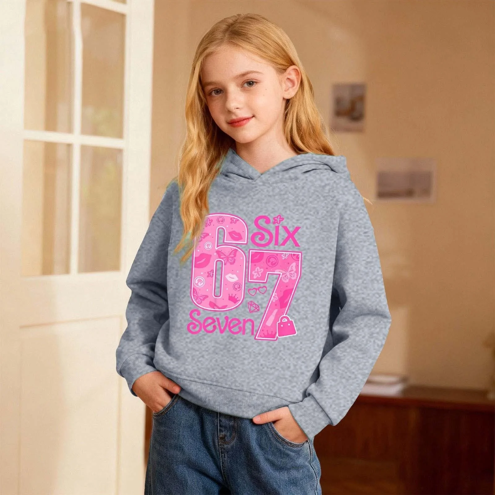 Пуловер Sweatshirt с принтом 67, Essentials Jungen 152, Пуловер, Худи, Детские свитеры, Теплый 134 Детская одежда 164 Футболки Флисовая куртка 140 Свитшот Флисовый пуловер, фото №3